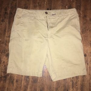 American Eagle Flat Front Khaki Shorts, 34